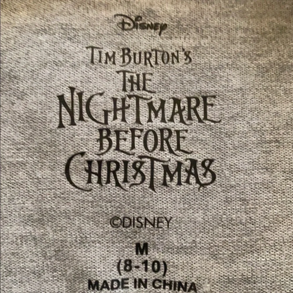 Disney Nitemare before Christmas Tim Burton’s Soft Nightshirt Creepy Crew m - Picture 5 of 6